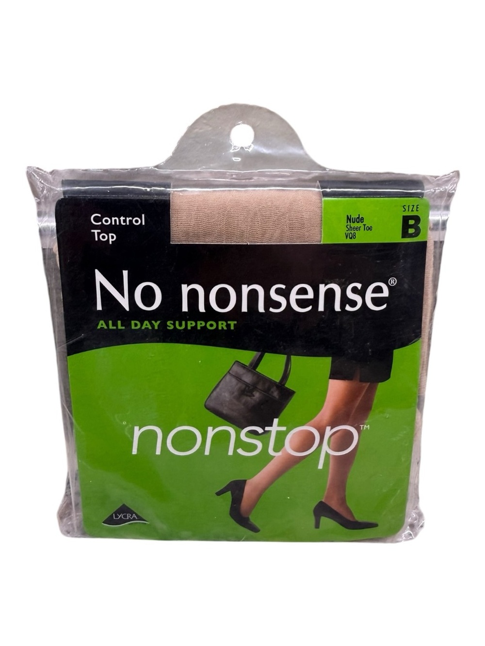 No Nonsense Control Top All Day Support Pantyhose Nude Size B